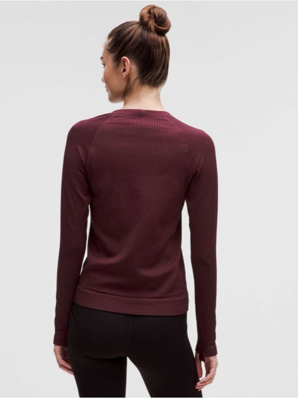 Lululemon Rest Less Pullover in Rib Garnet - Picture 2 of 11